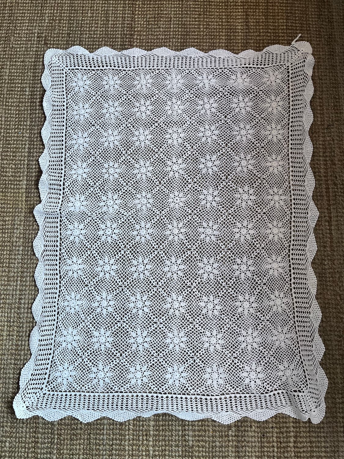 유럽수입 핸드메이드 손뜨개 크로쉐테이블보 상품이미지3