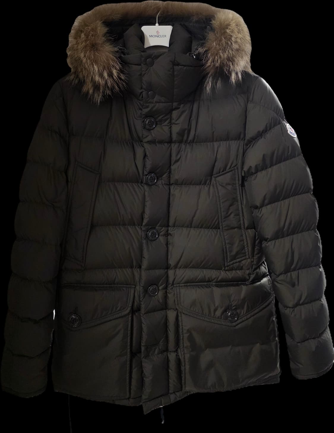 몽클레어 클루니 리얼퍼 카키 3 미사용 상품이미지1