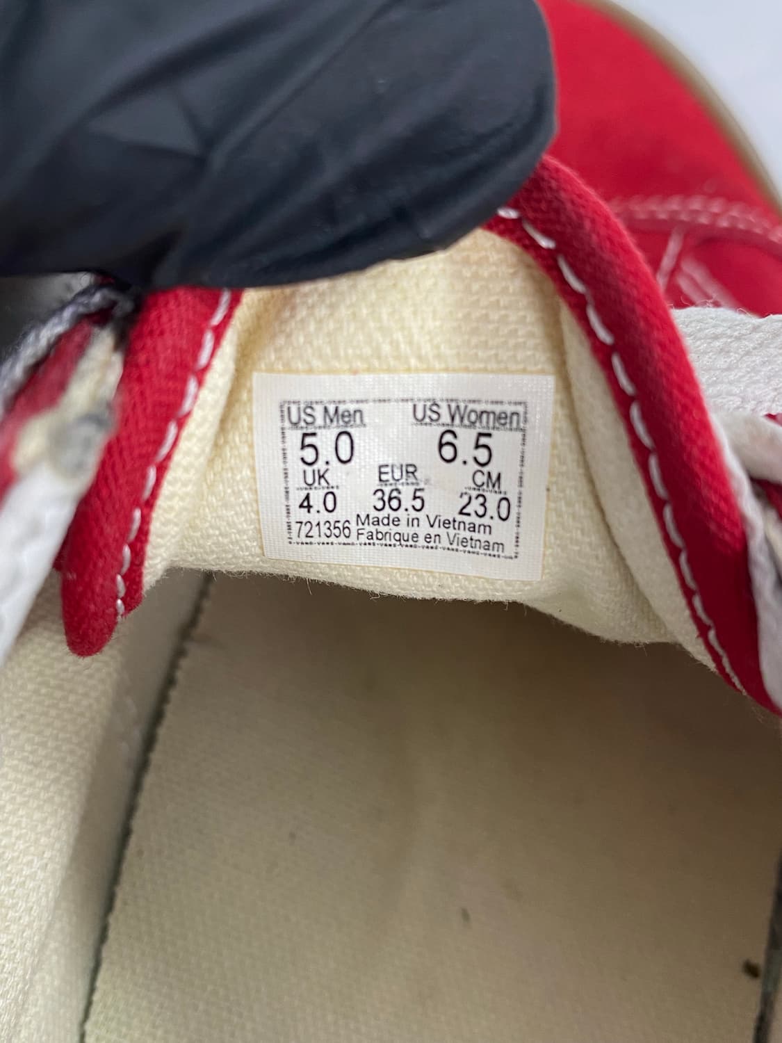 반스 검솔 스타일 36 레드 230 상품이미지7