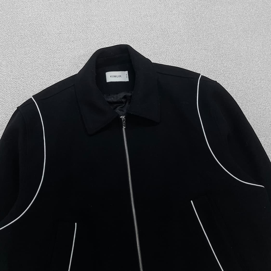 키뮤어 Kiimuir 투웨이 울 바시티 자켓 블랙 상품이미지2