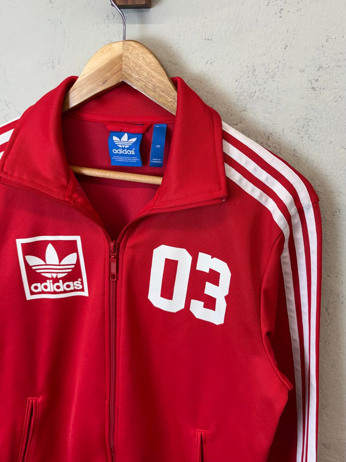 아디다스 빈티지 03 트랙탑 져지 레드 상품이미지4
