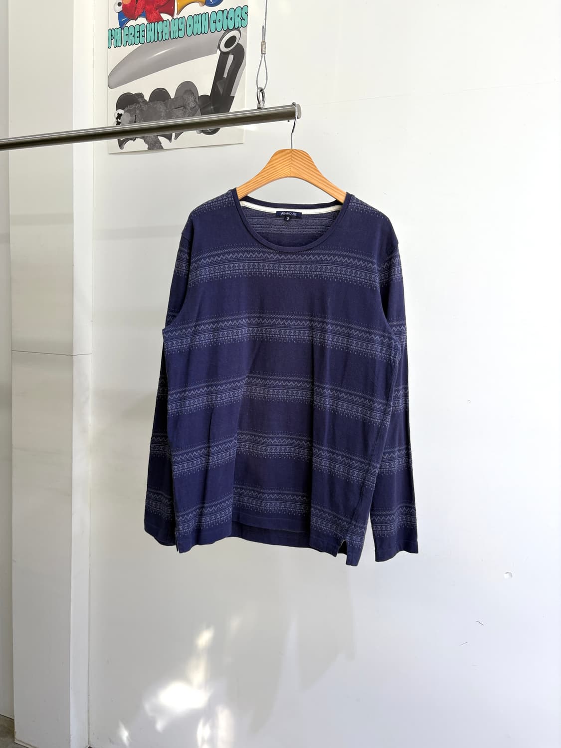 ABAHOUSE 긴팔 티셔츠 상품이미지1