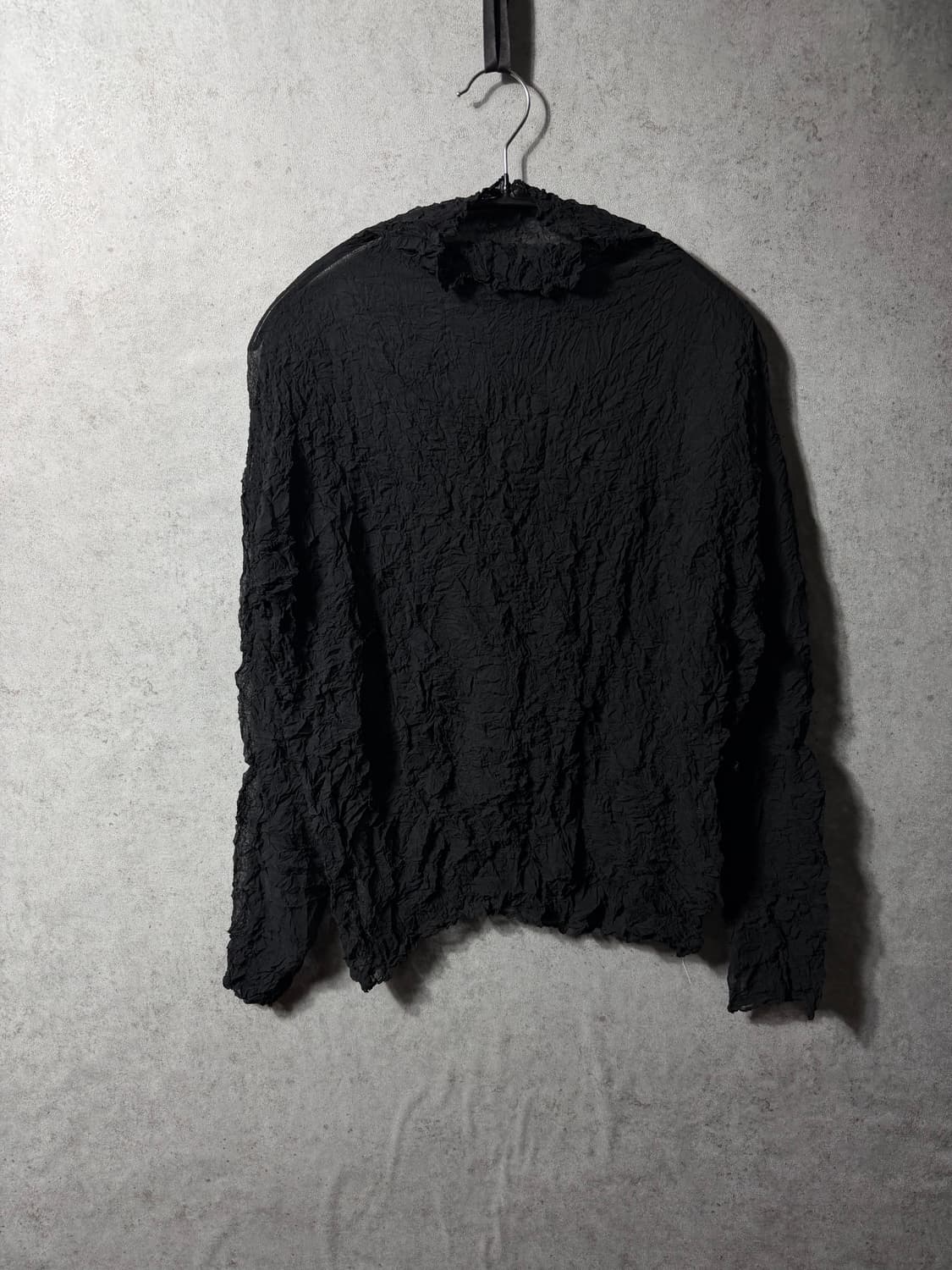 90‘S 이세이미야케 퍼머넌트 주름가공 목티 상품이미지1