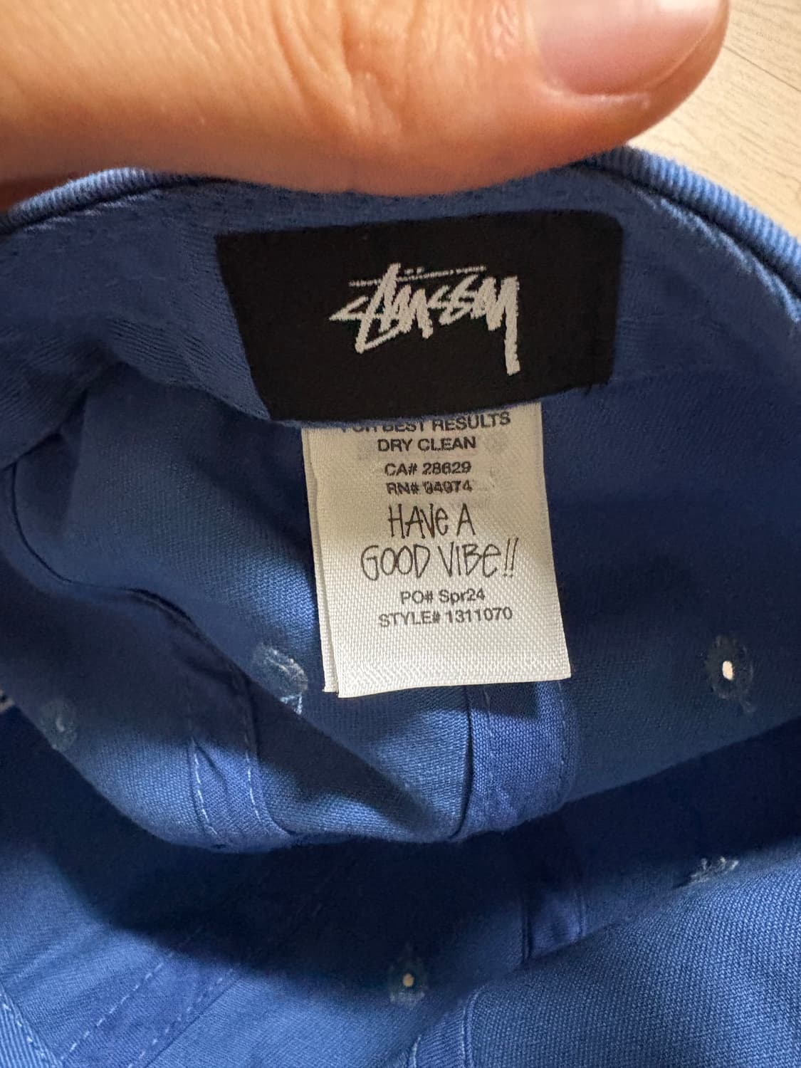 스투시 베이직 캡 블루 상품이미지2