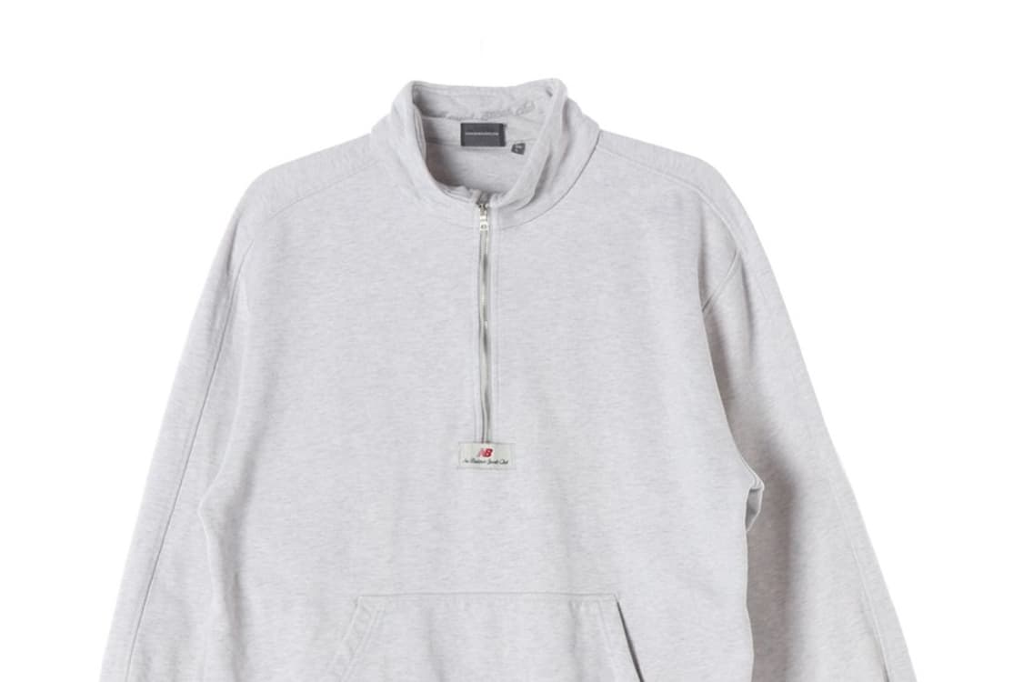 뉴발란스 스포츠클럽 하프집업 맨투맨 그레이 L 상품이미지3