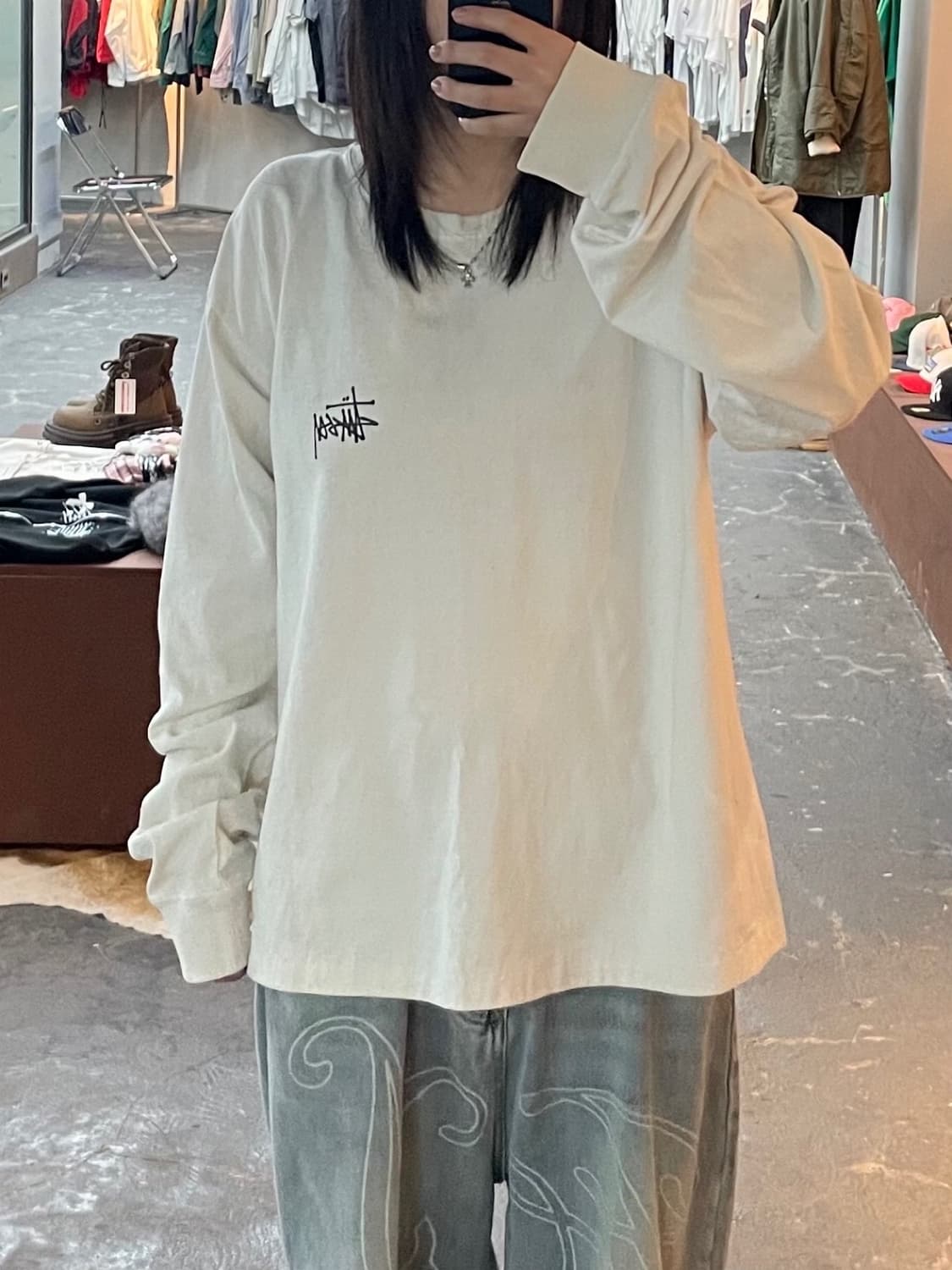 스투시 베이직로고 롱슬리브 H1722 상품이미지1