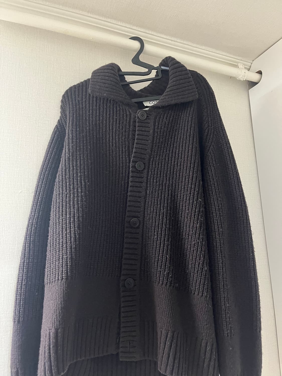 코스 cos 리브드 니트 울 가디건 상품이미지2