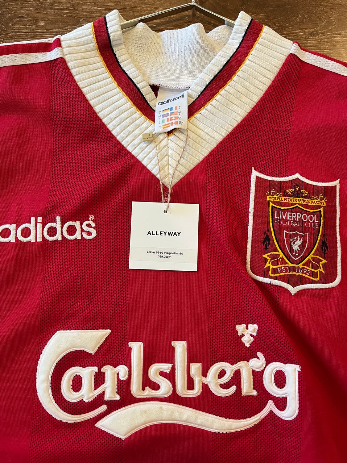 Adidas 95-96 liverpool t-shirt 상품이미지3