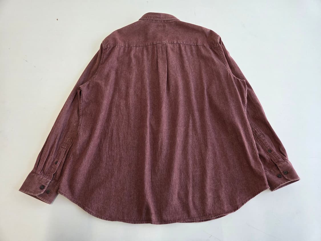 칼하트 데님 셔츠 버건디 2XL 상품이미지2