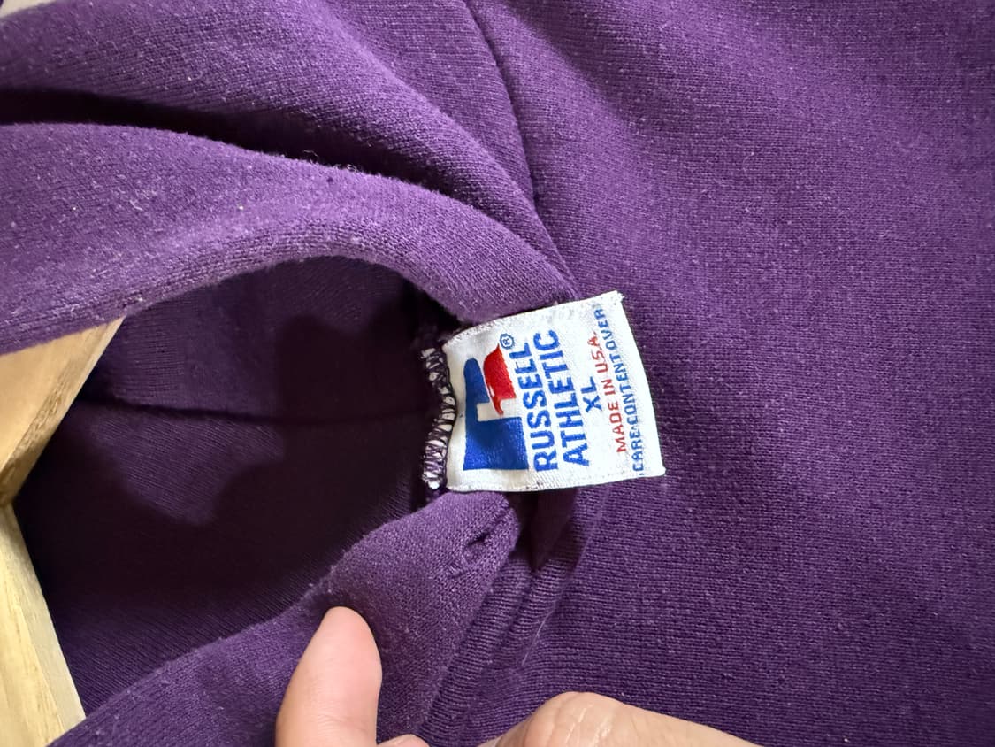 빈티지 러셀 후드 XL 보라색 Made in Usa 상품이미지3