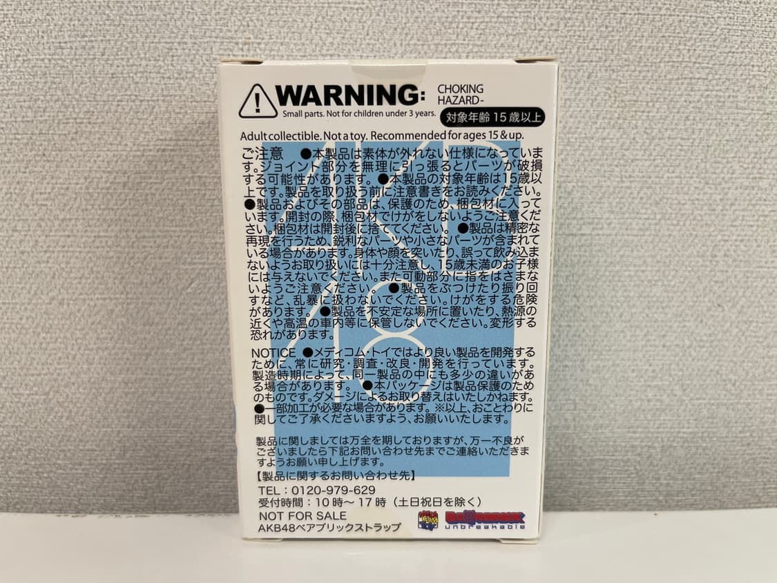 AKB48 x 베어브릭 100% 41번 수미레 사토 상품이미지4