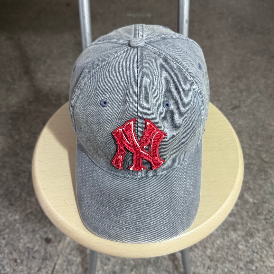 MLB 뉴욕양키스 빈티지 로고 볼캡 상품이미지2