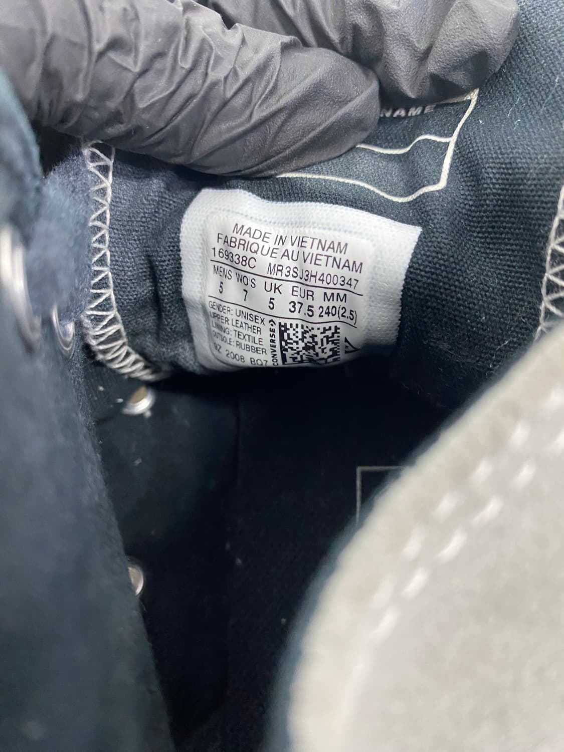 컨버스 척 70 시즈널 스웨이드 애쉬 스톤 240    상품이미지7