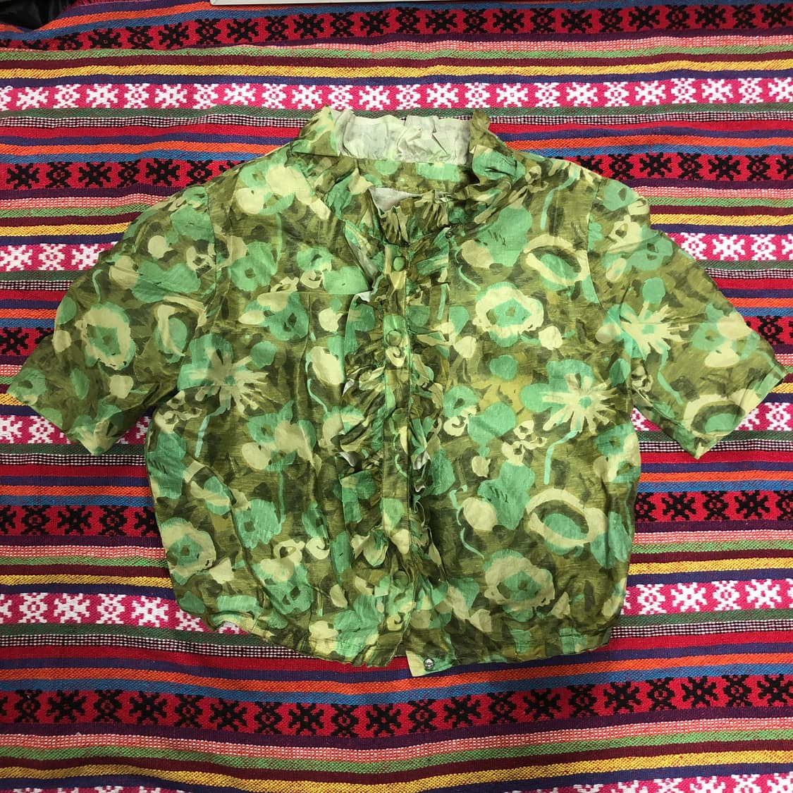 플라워 패턴 블라우스 상품이미지1