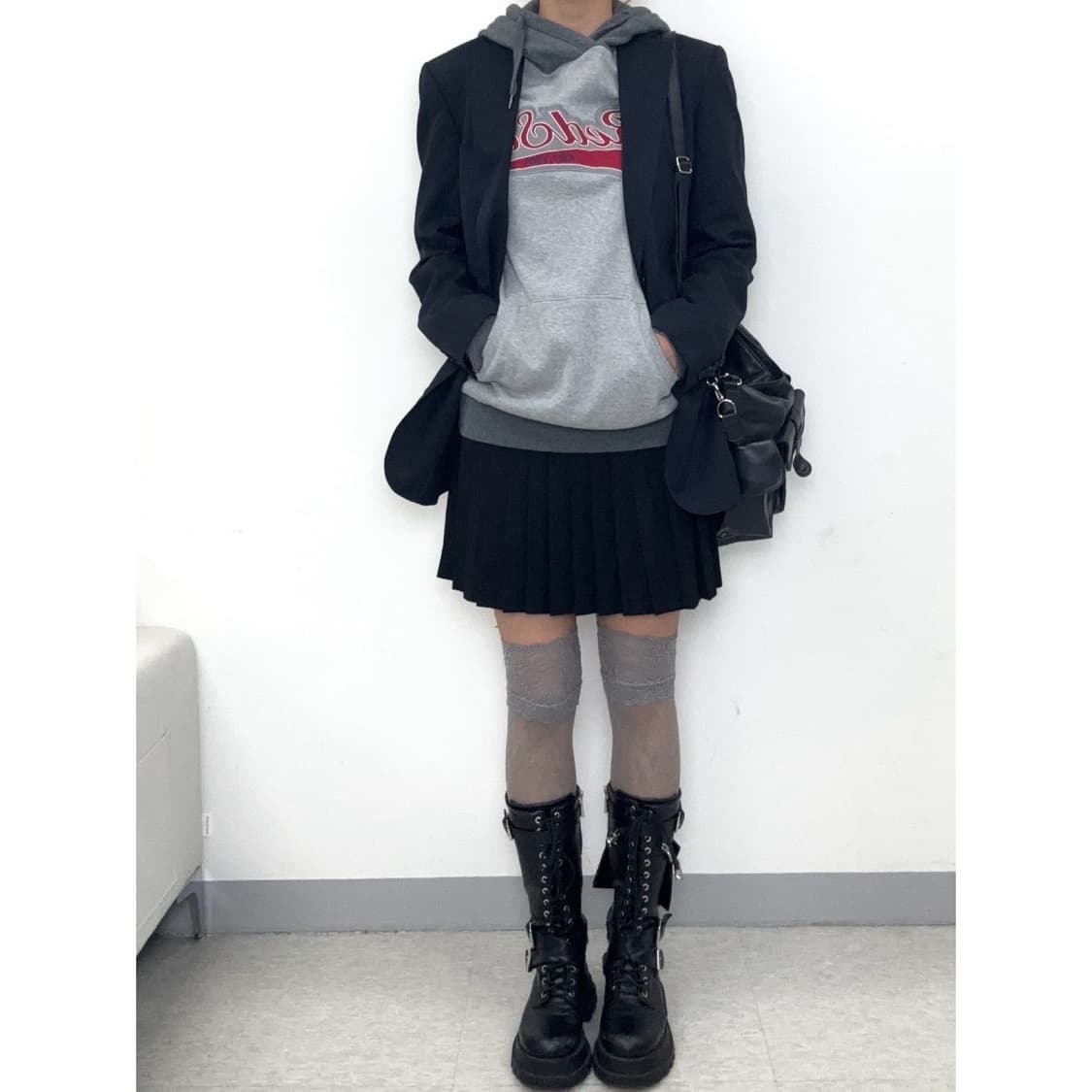 빈티지 네이비 울 블레이저 자켓 상품이미지4