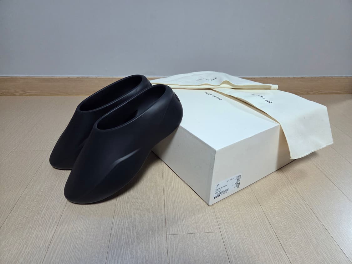 [정품] 피어오브갓 25FW EVA 에바 러너 슬라이드 뮬 블랙 42 상품이미지1