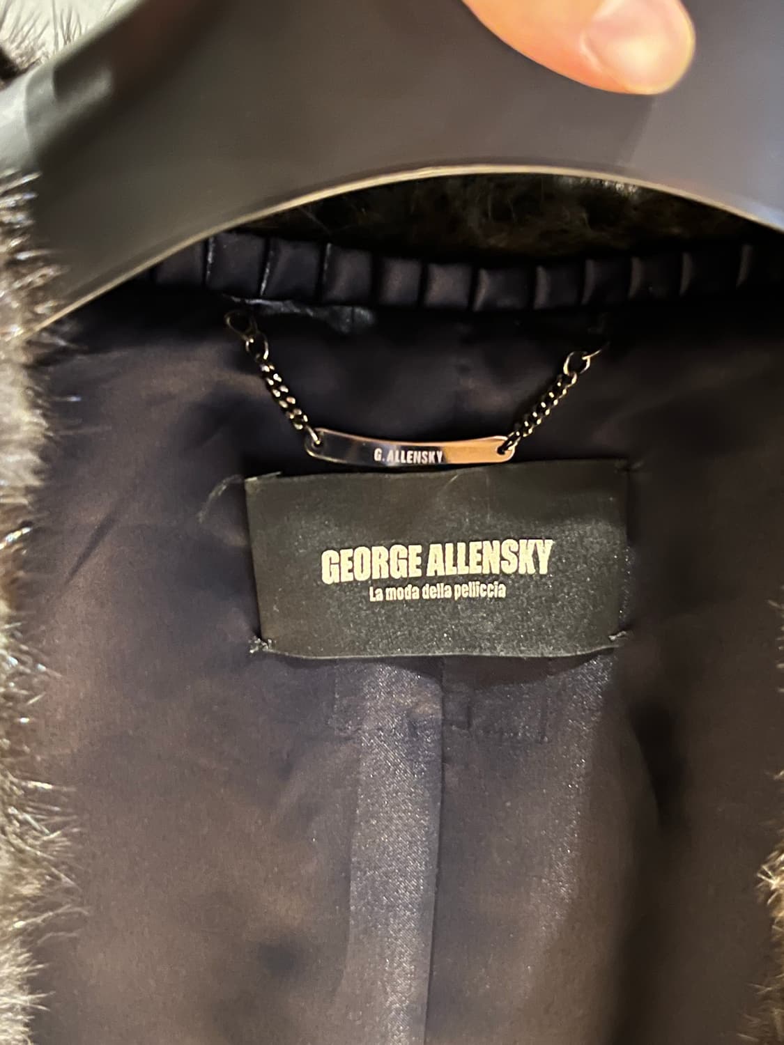 GEORGE ALLENSKY 밍크 후드 코트 상품이미지3