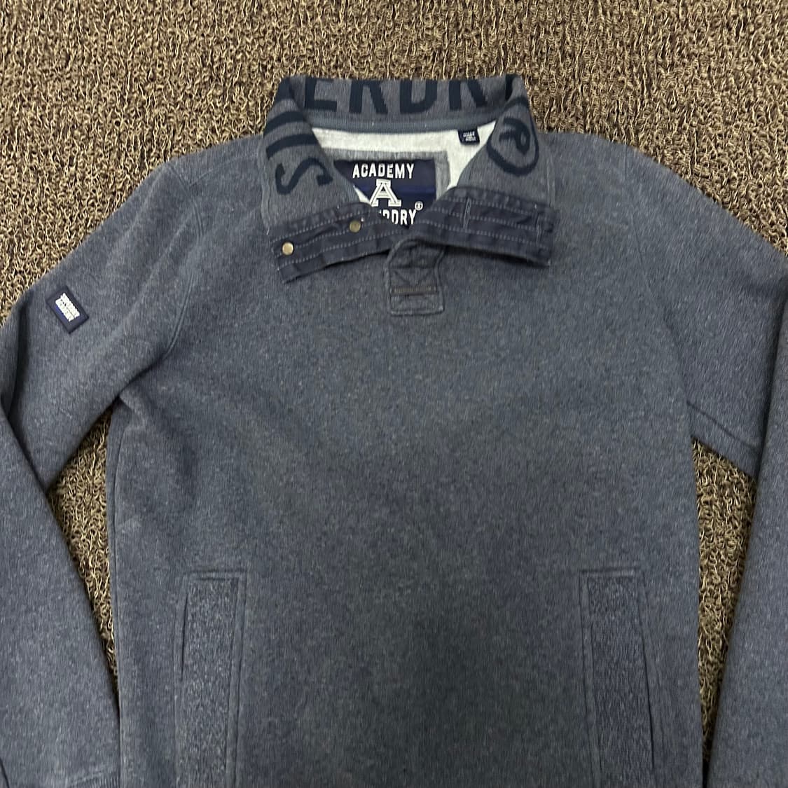 Superdry 슈퍼드라이 기모 반집업 니트 S 상품이미지5