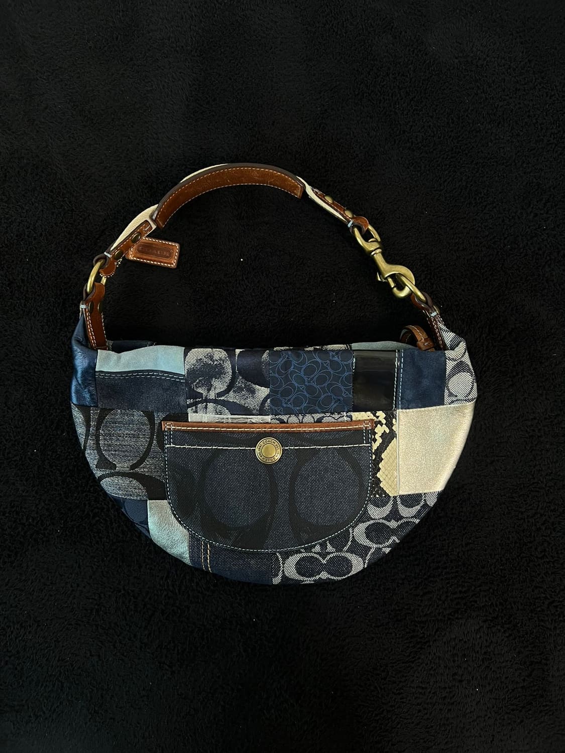코치 패치워크 데님 Y2K 숄더백 상품이미지1