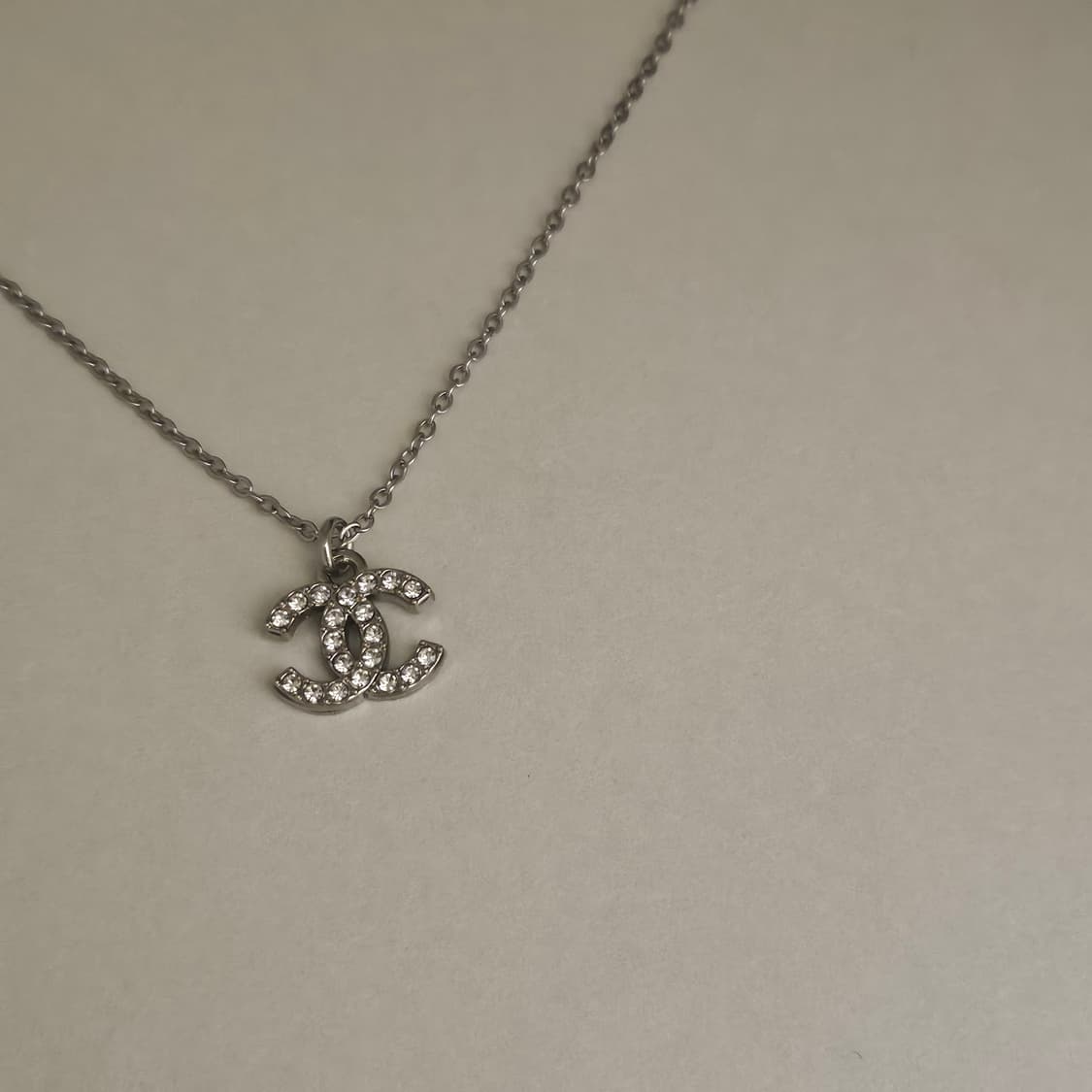 샤넬 미니큐빅 빈티지 업사이클링 목걸이 상품이미지3