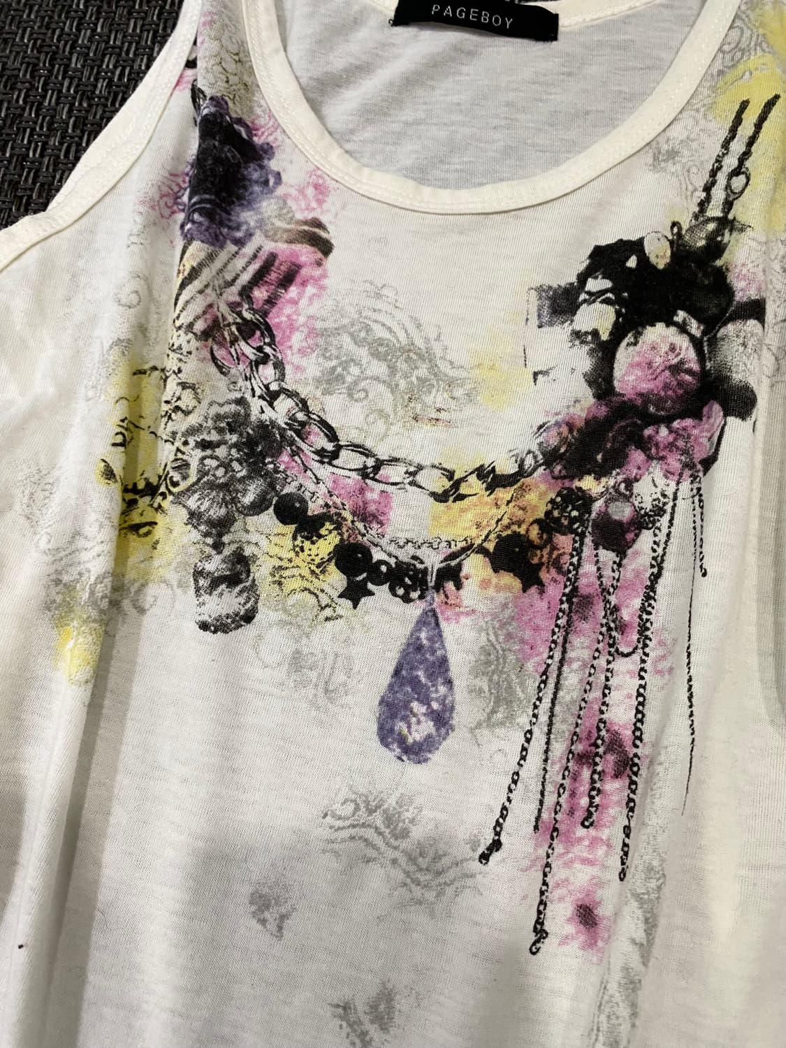 Oriental Mood Chain Print Sleeveless 상품이미지3