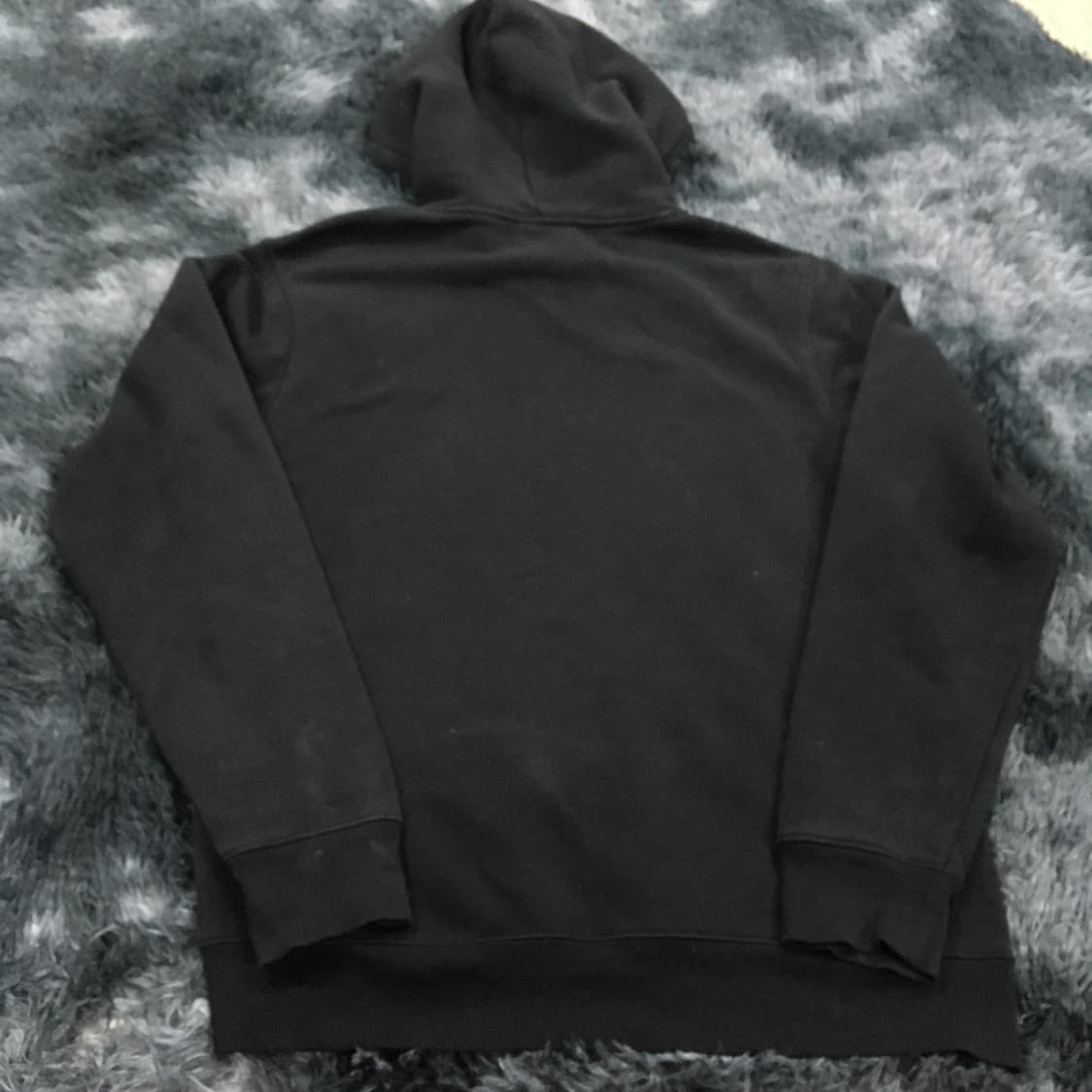 투티/0261 디키즈 1922 기모 후드티 블랙 오렌지 스웨이드 패치로고 상품이미지7