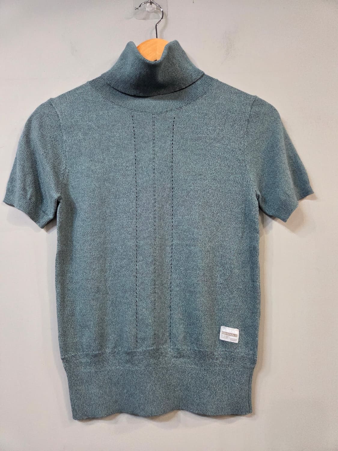 G-STAR RAW 반팔 터틀넥 니트 티셔츠 민트 상품이미지1