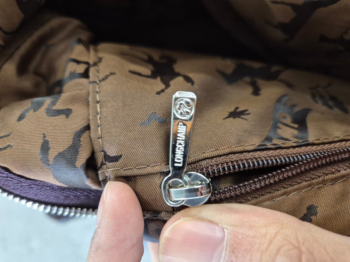 롱샴 르 플리아쥬 가죽 숄더백 (퍼플) 상품이미지8