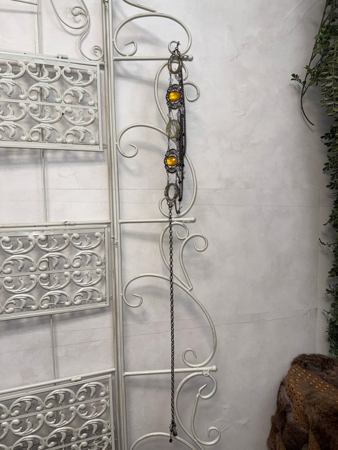 Oriental gemstone beads cubic chain belt 상품이미지4