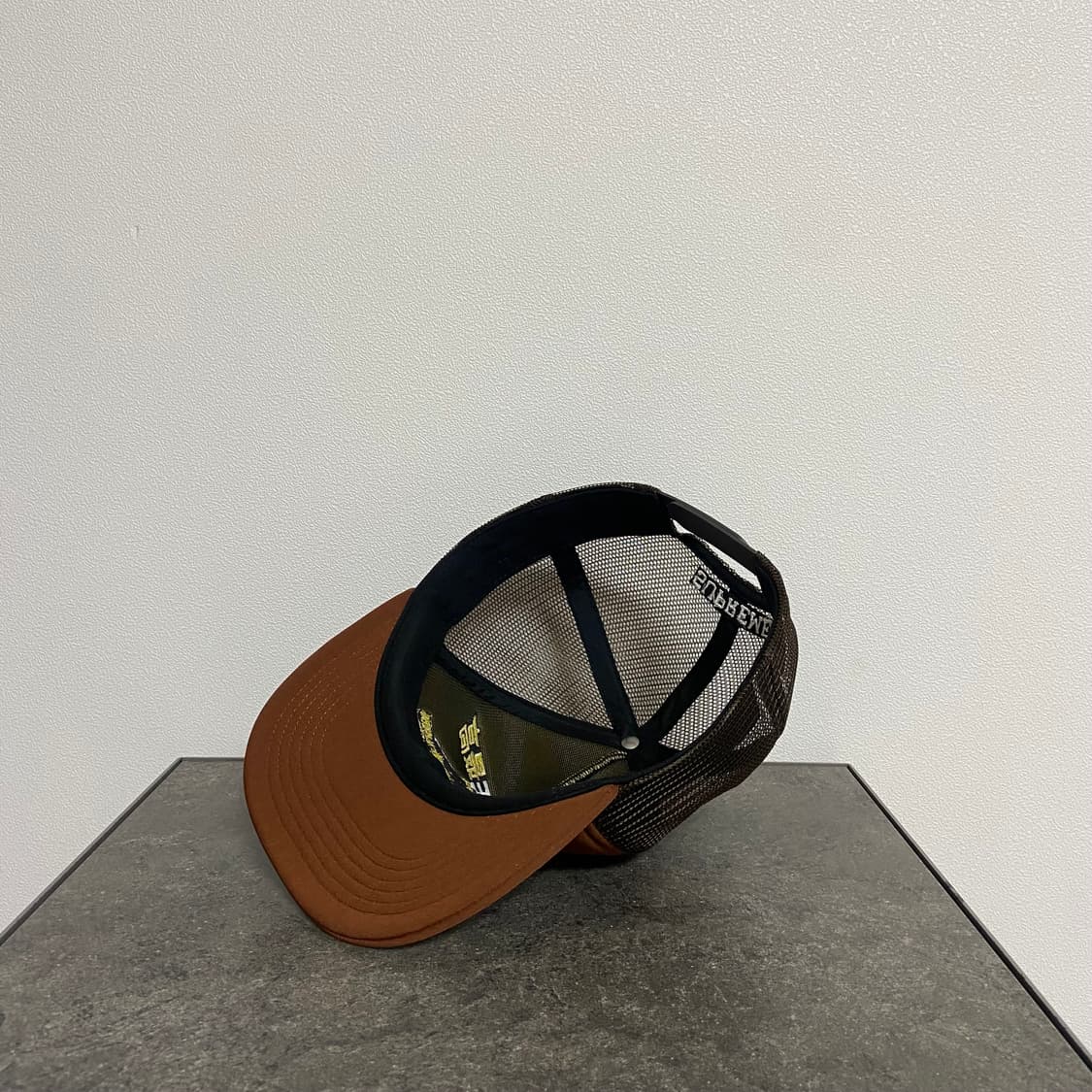 (OS) 슈프림 5패널 볼캡 모자 메쉬 백 브라운 상품이미지5