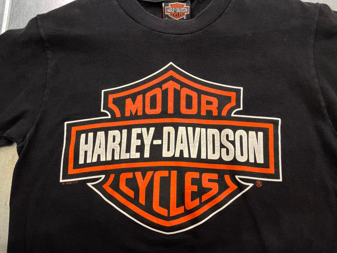 (S) USA Harley Davidson 할리 로고 프린팅 반팔티 상품이미지7