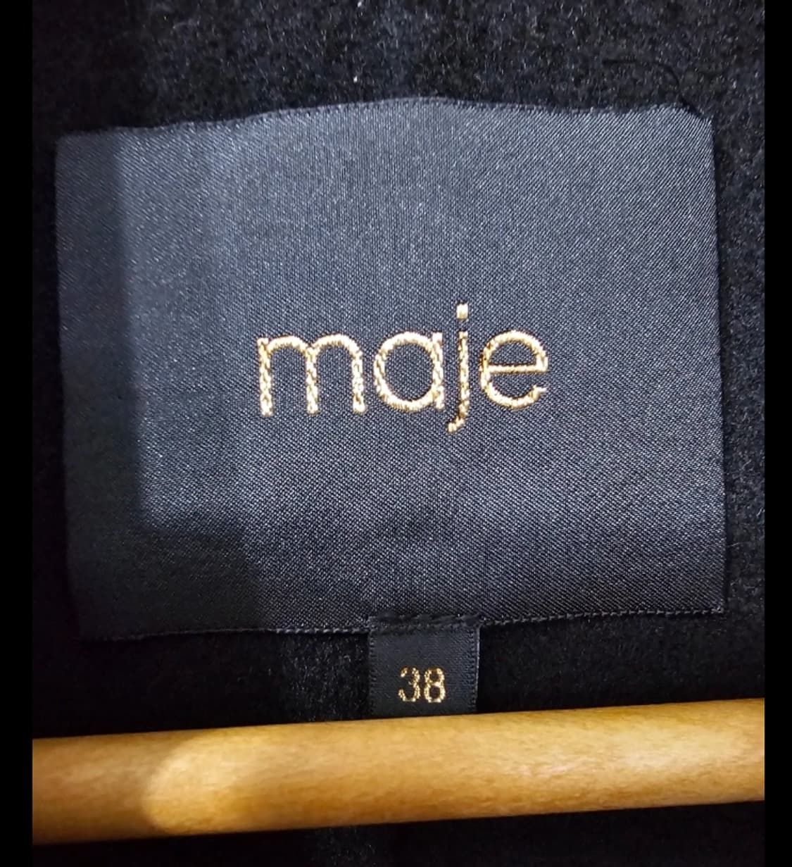 한섬 마쥬 maje 블랙 코트 ~66 상품이미지7