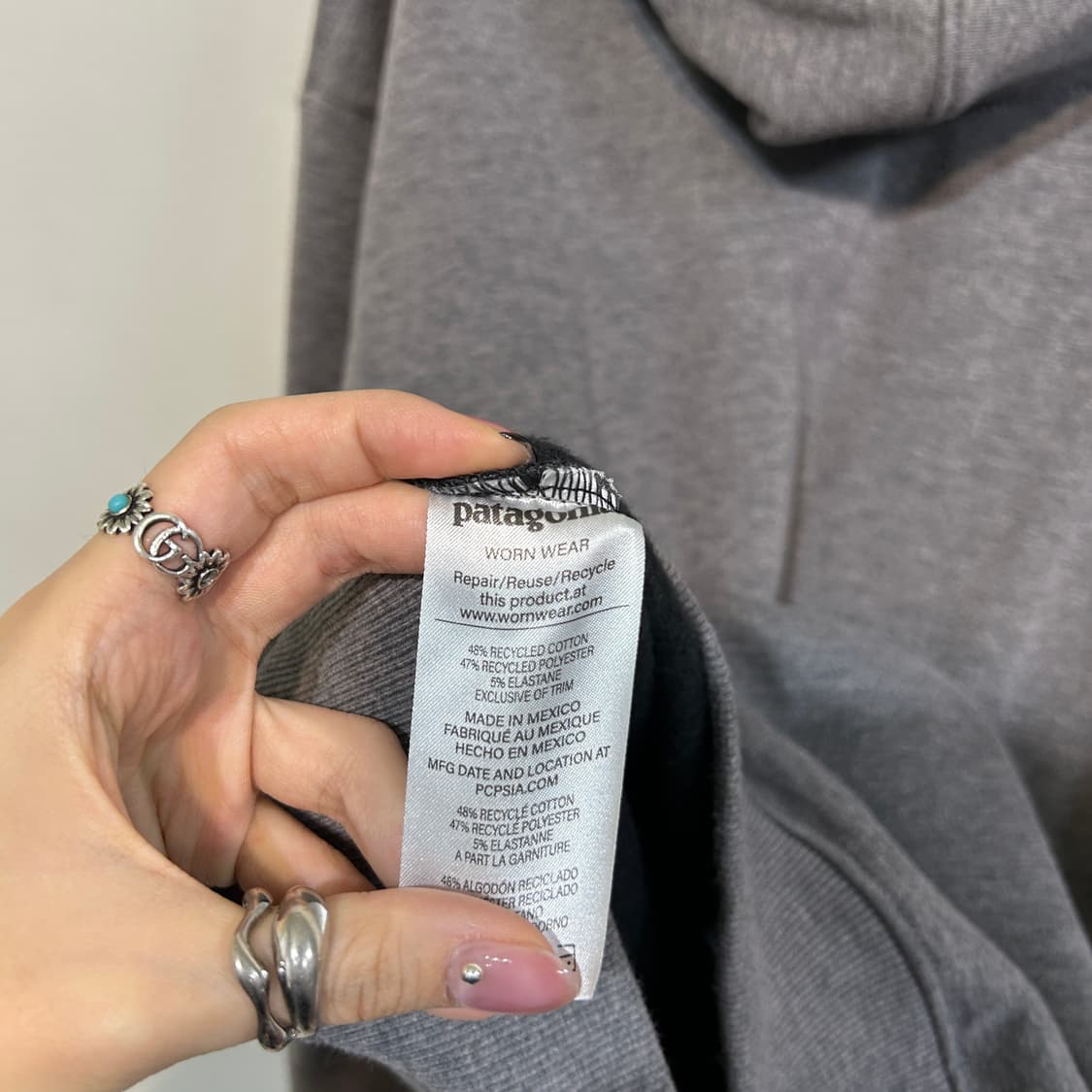 파타고니아 남성 기모 후드티 L  상품이미지4