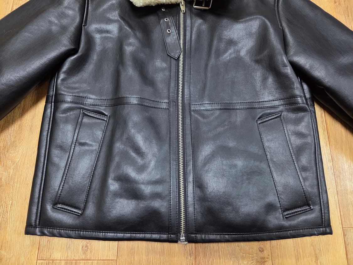 구호(KUHO) 시어링 페이크 레더 무스탕자켓 55-66 상품이미지8