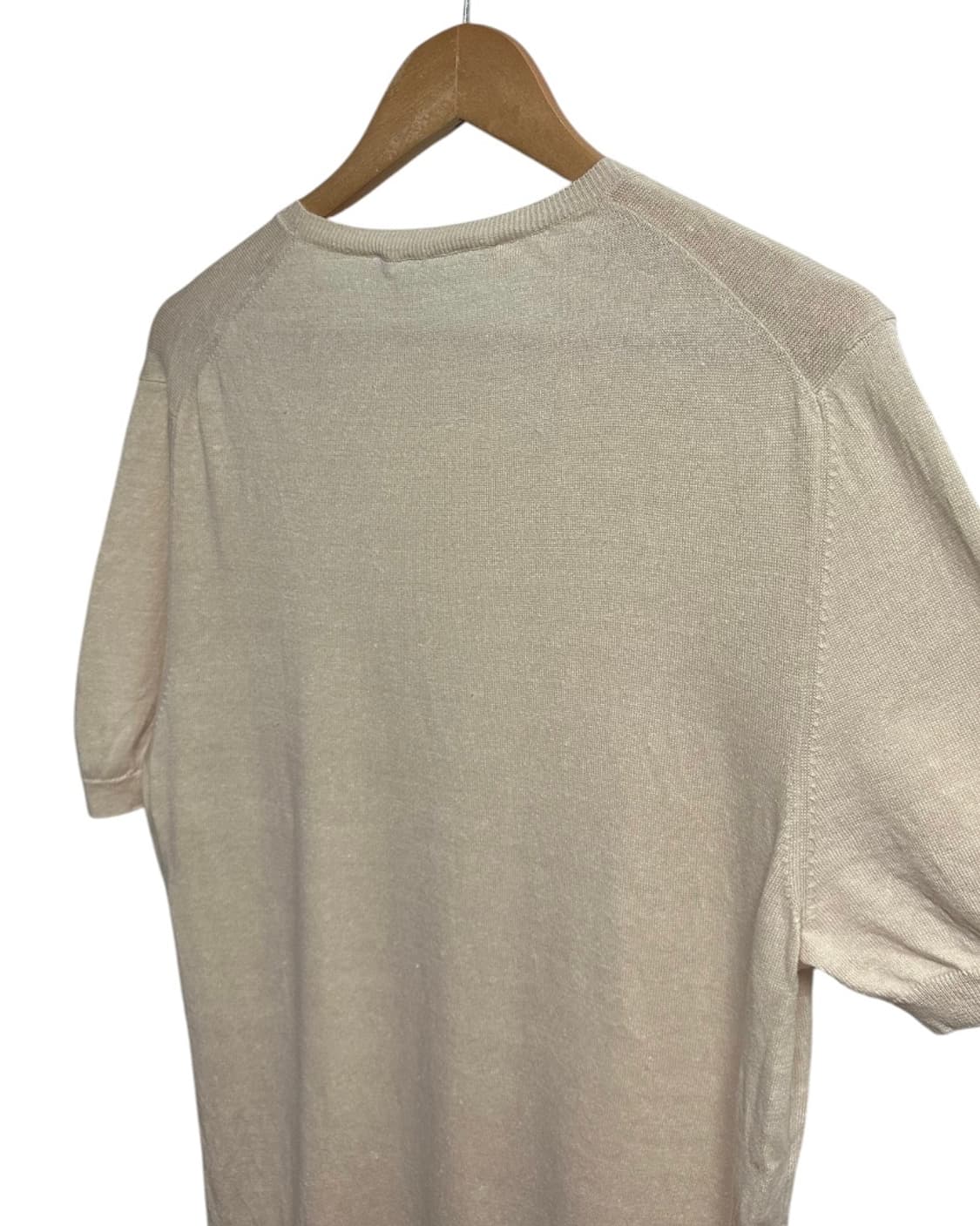 딸리아또레(TAGLIATORE) 린넨 라운드넥 반팔니트 52(XL) 상품이미지5