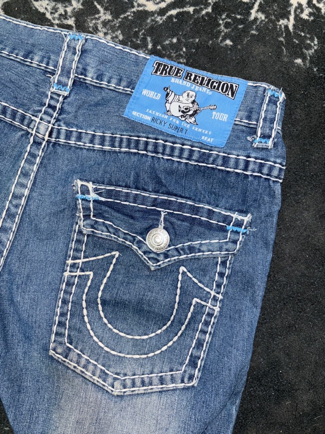 90s TRUE RELIGION 빈티지 스트레이트 데님 팬츠 상품이미지4