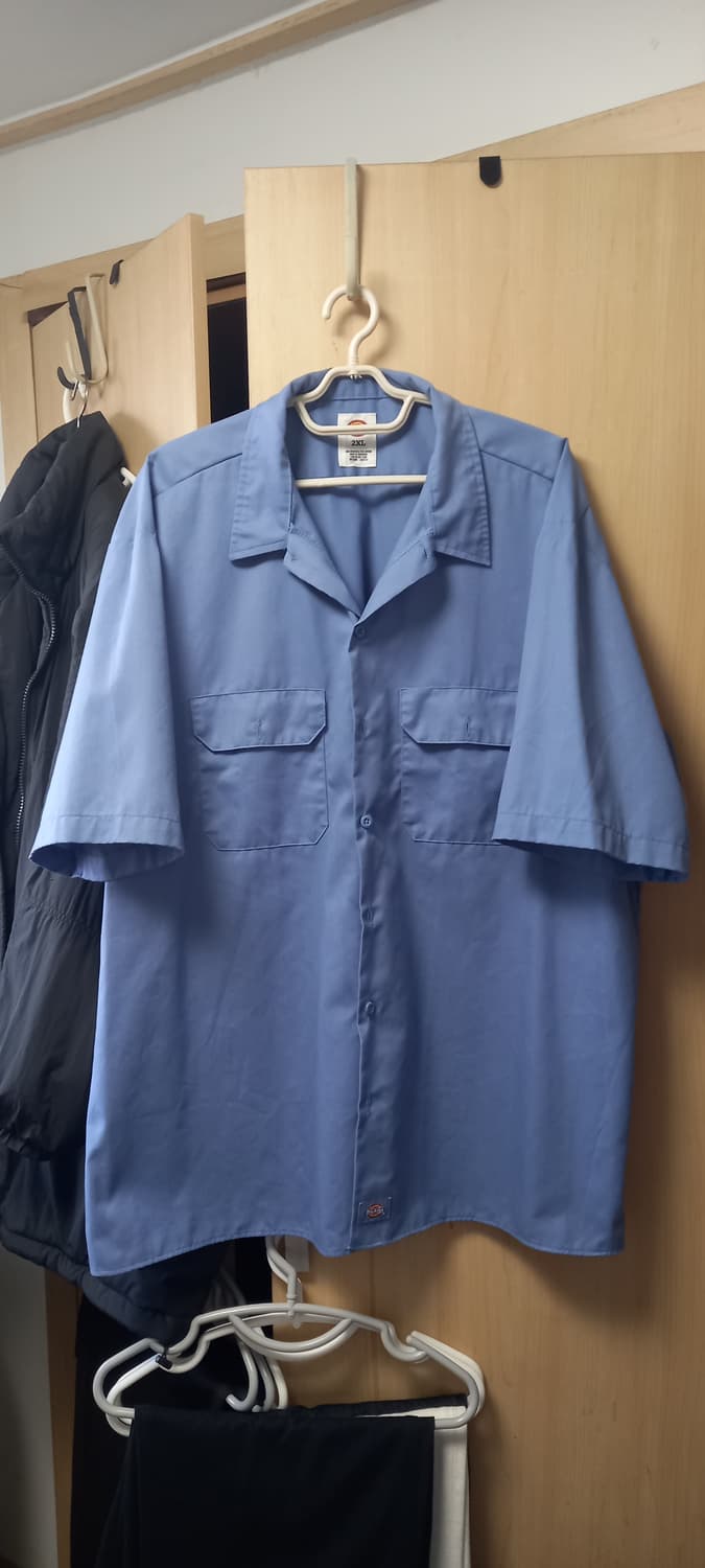 디키즈 1574 반팔 워크셔츠 걸프블루 2XL 상품이미지1