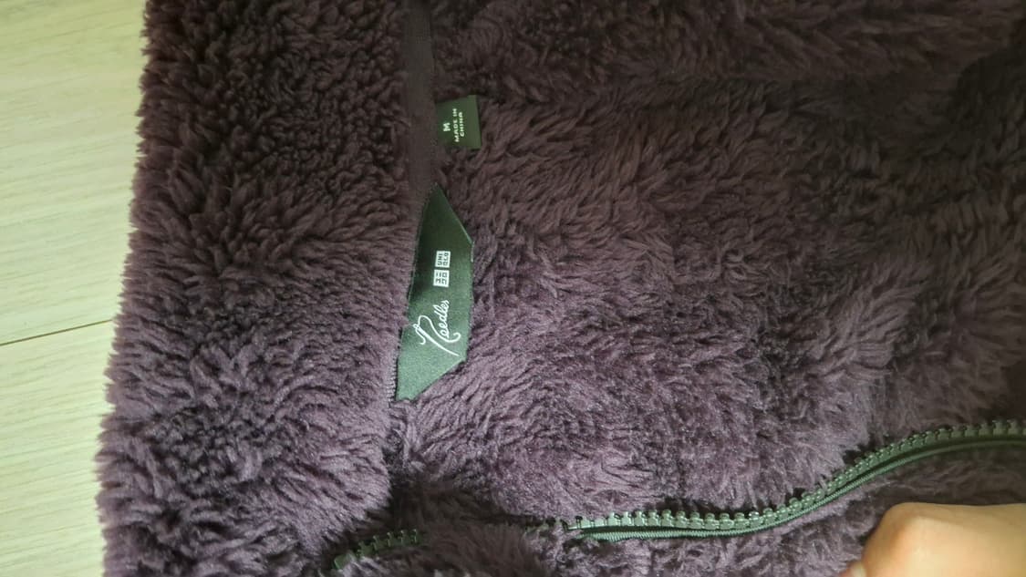 유니클로&니들스 콜라보 후리스 m사이즈 퍼플 상품이미지3