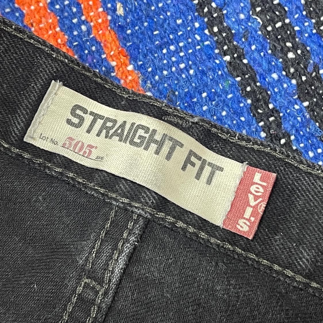 리바이스 505 흑청바지 빈티지 블랙진 데님팬츠  상품이미지9