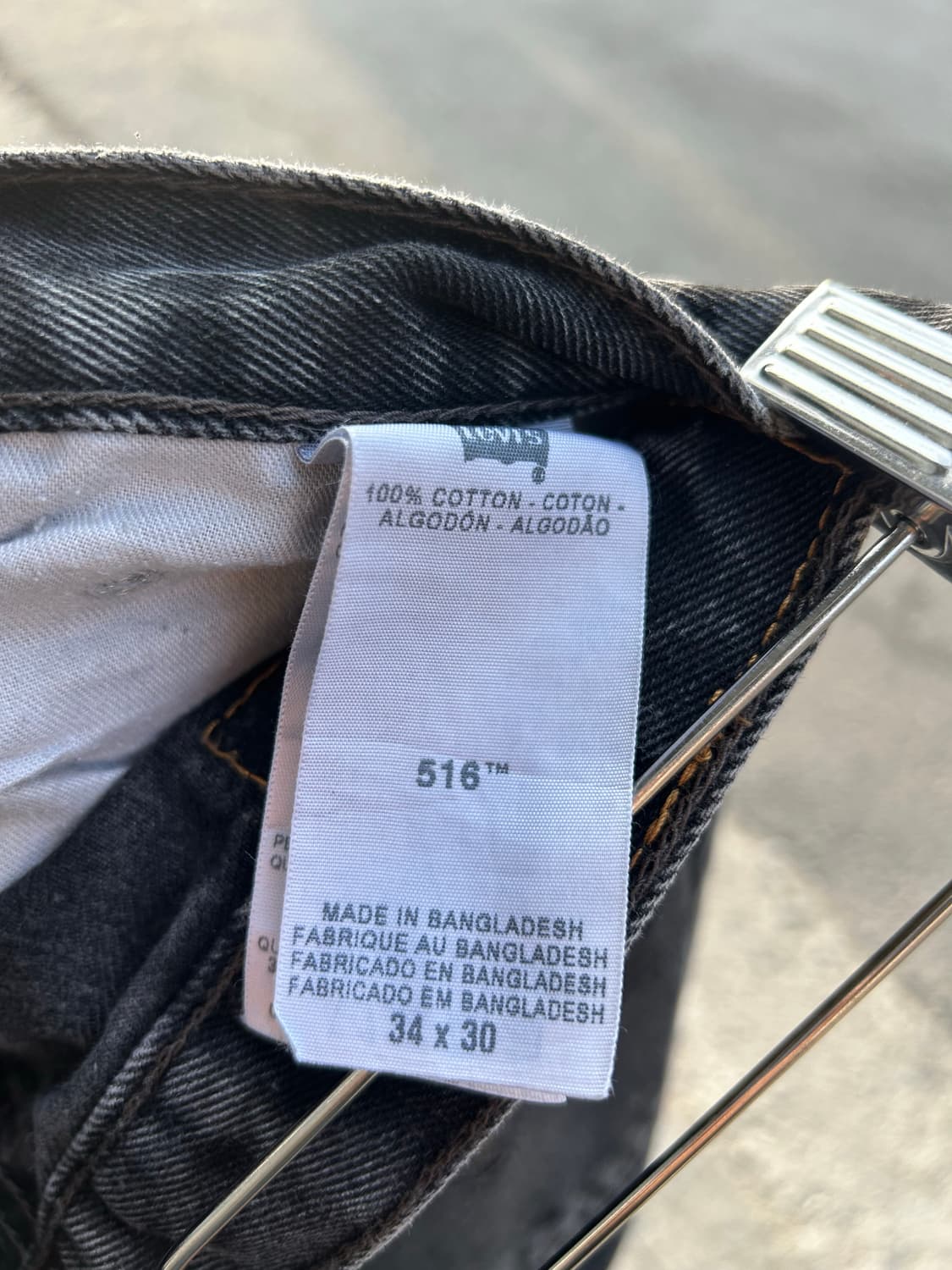 리바이스516 블랙 34(33) 상품이미지7