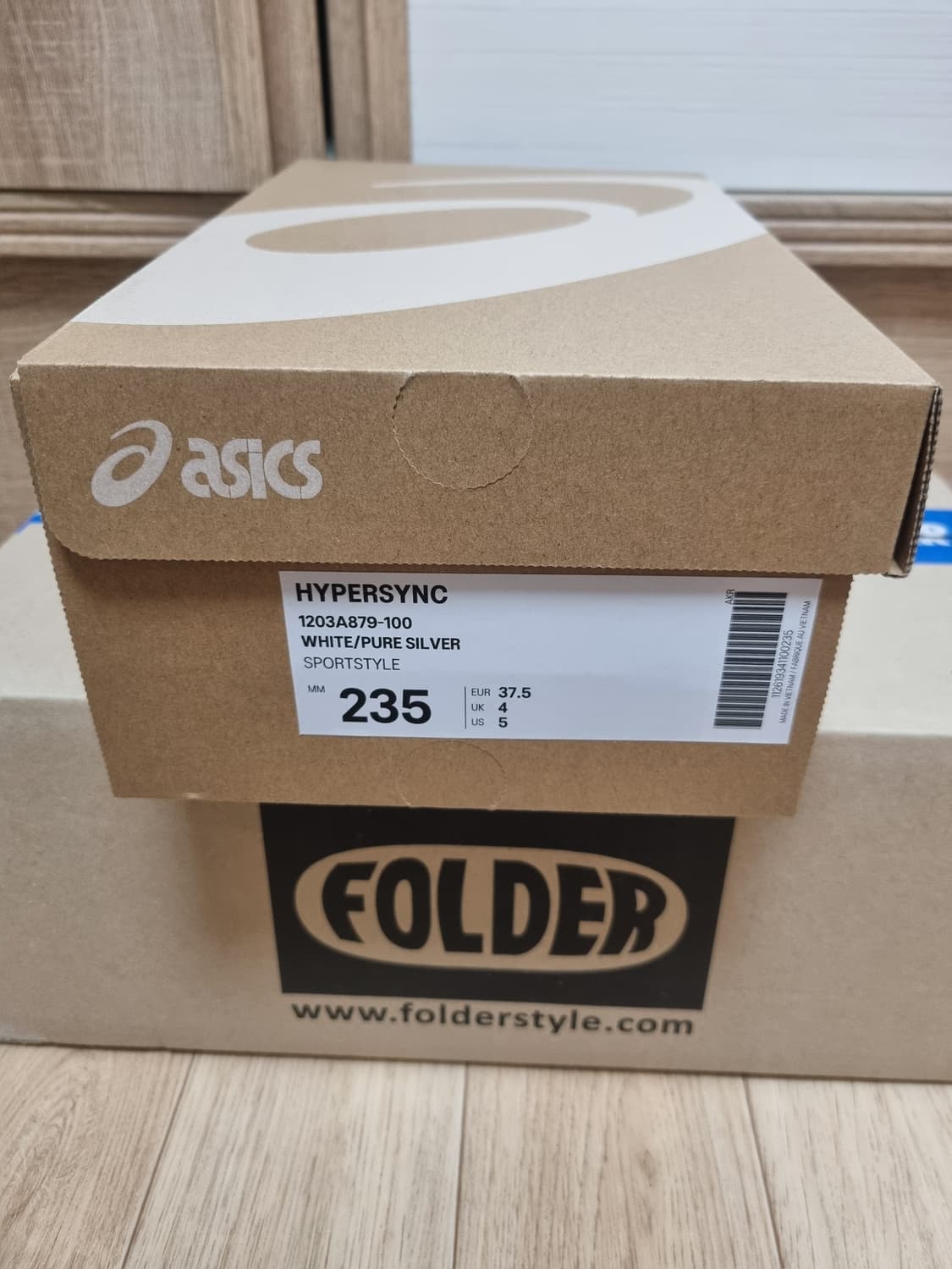 아식스 하이퍼싱크 화이트 퓨어 실버
235사이즈 새상품 상품이미지5