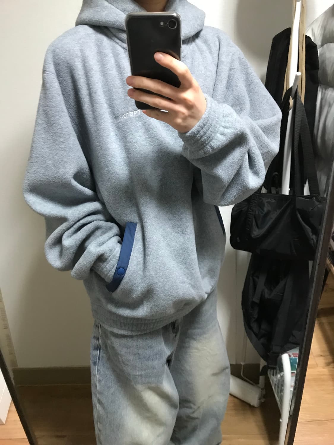 트레통 후드티(그레이) 상품이미지2