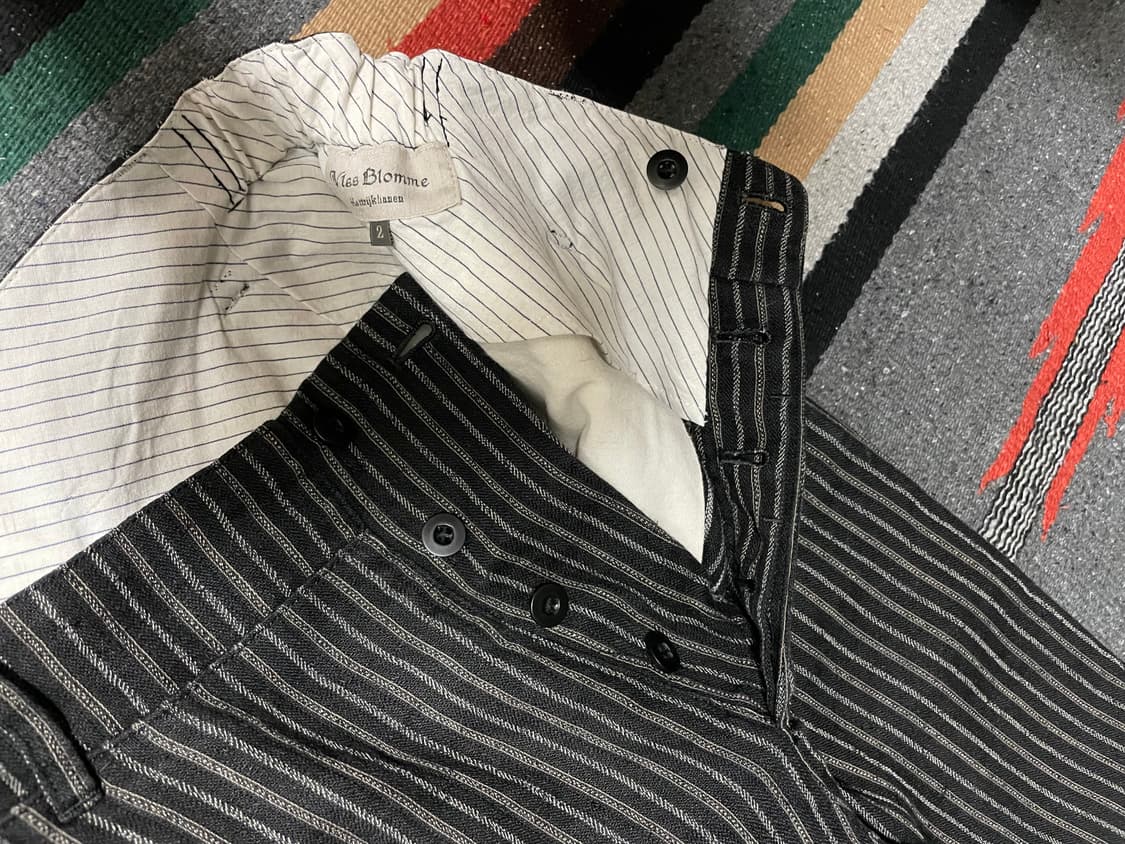 Vlas Blomme 빈티지 멀티 스트라이프 팬츠 30~1. 상품이미지3