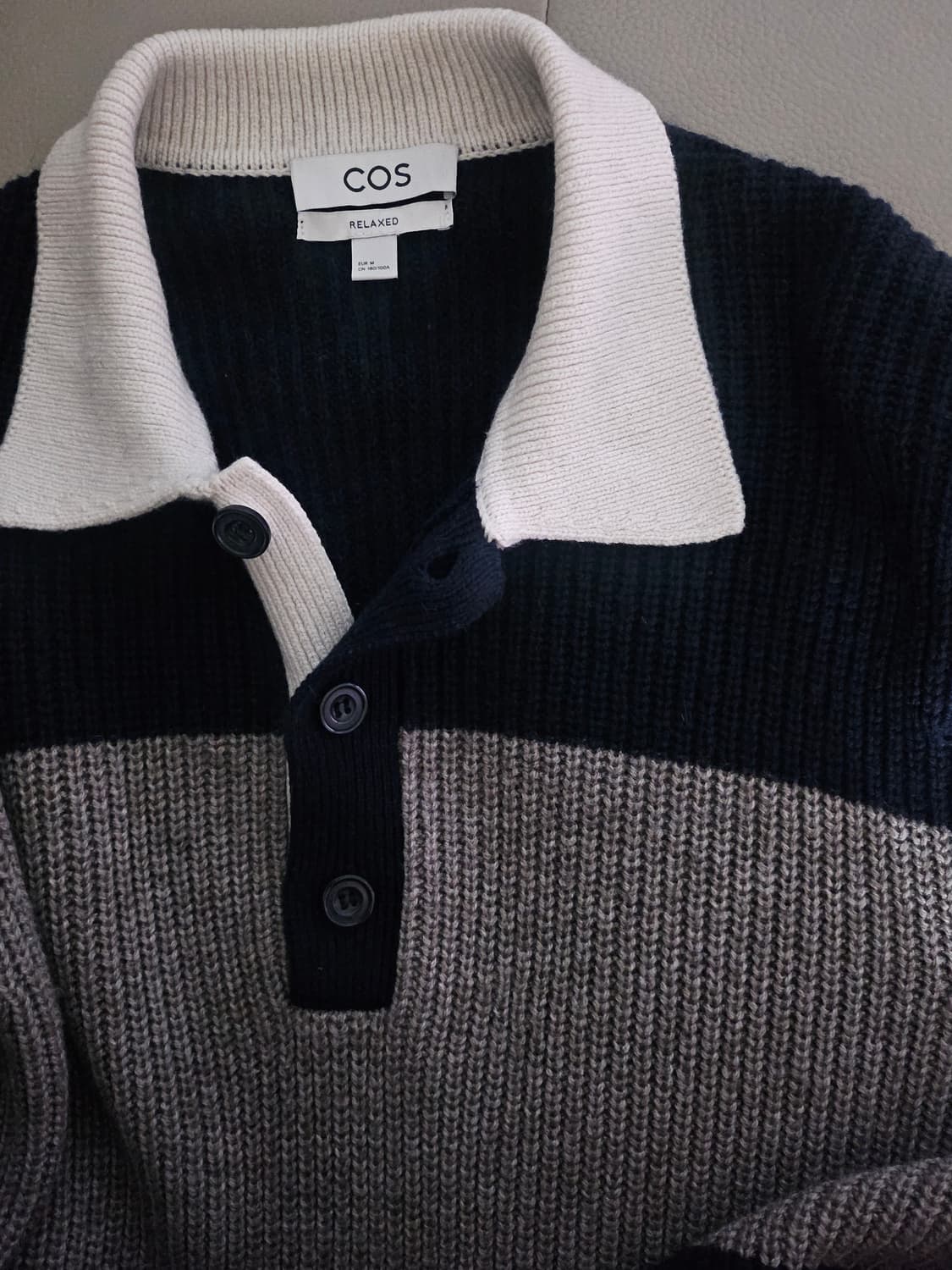 [거의 새것] 코스 COS 스웨터 니트 럭비 카라 티셔츠 M 상품이미지3