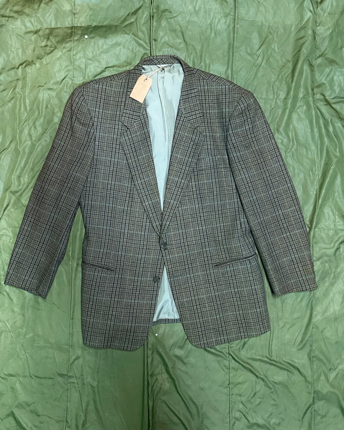 Dossy 코튼 블랜드 체크 테일러드 자켓 L 상품이미지1