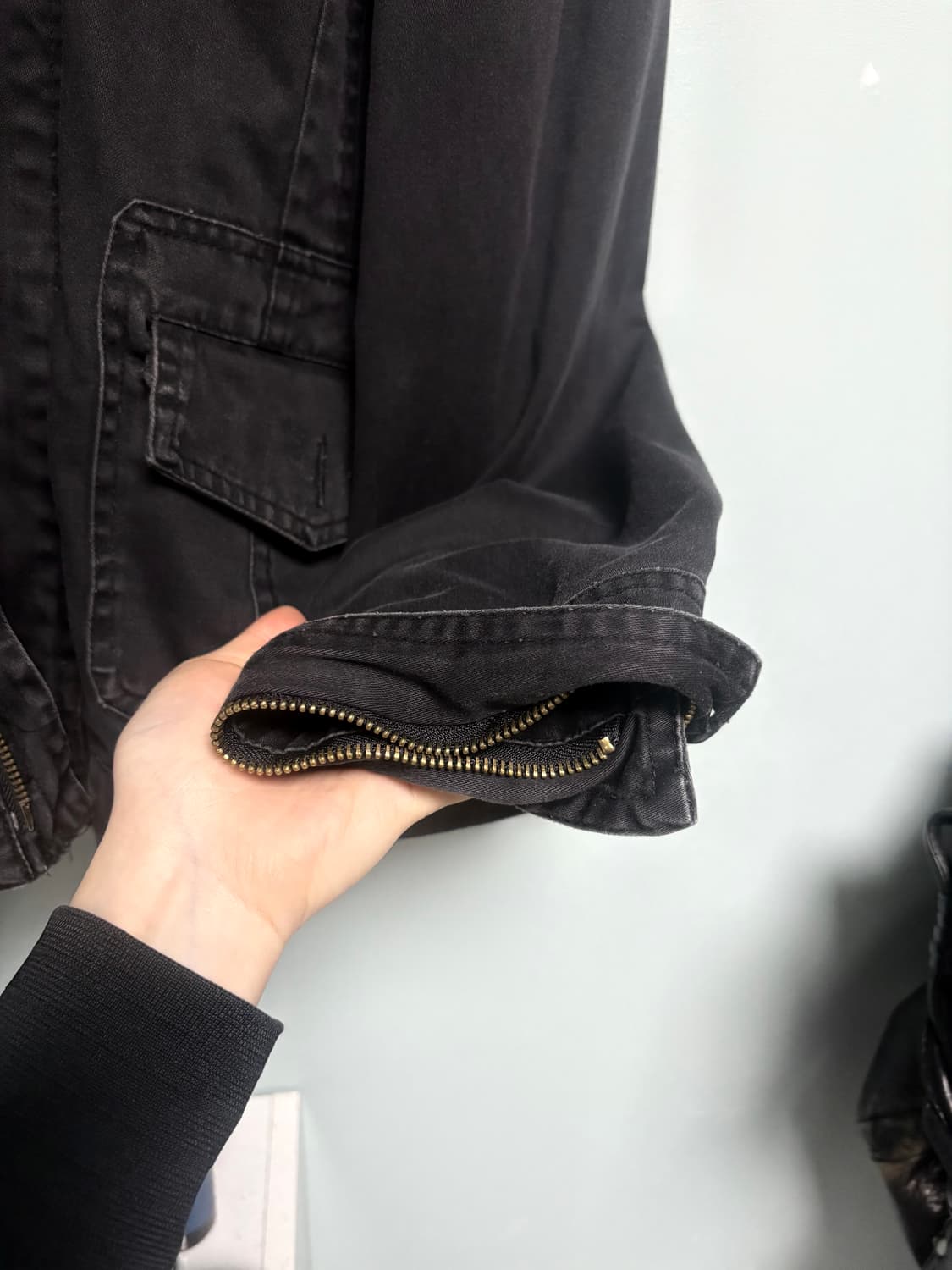 일본 빈티지 블랙 데님 자켓 상품이미지4