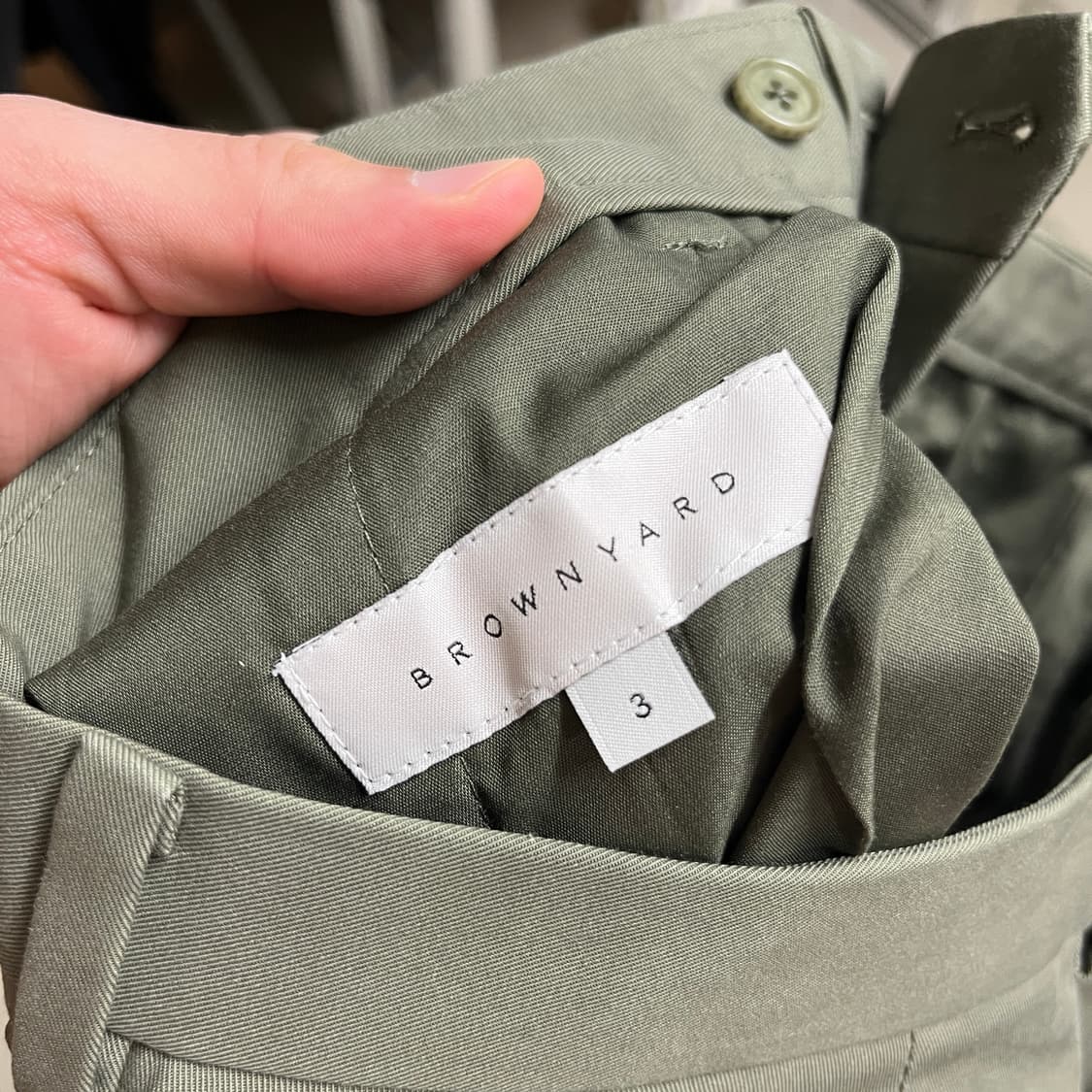 [3] 브라운야드 와이드치노 올리브 상품이미지3