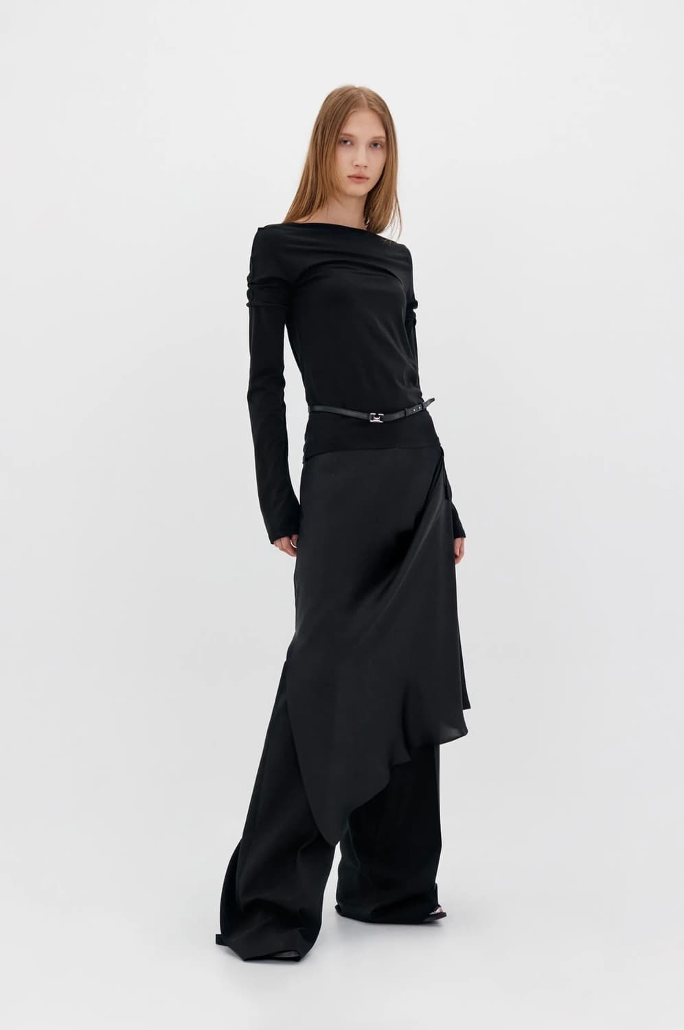 로우클래식 셔링 보트넥 탑 shirring boatneck top 상품이미지1