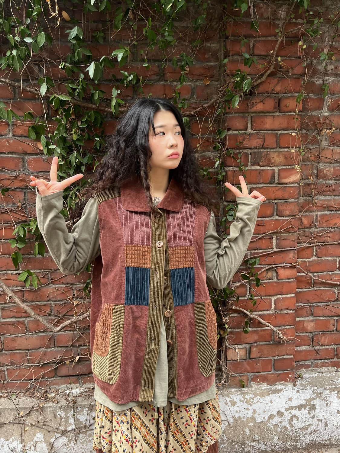 빈티지 히피 코듀로이 베스트 상품이미지2