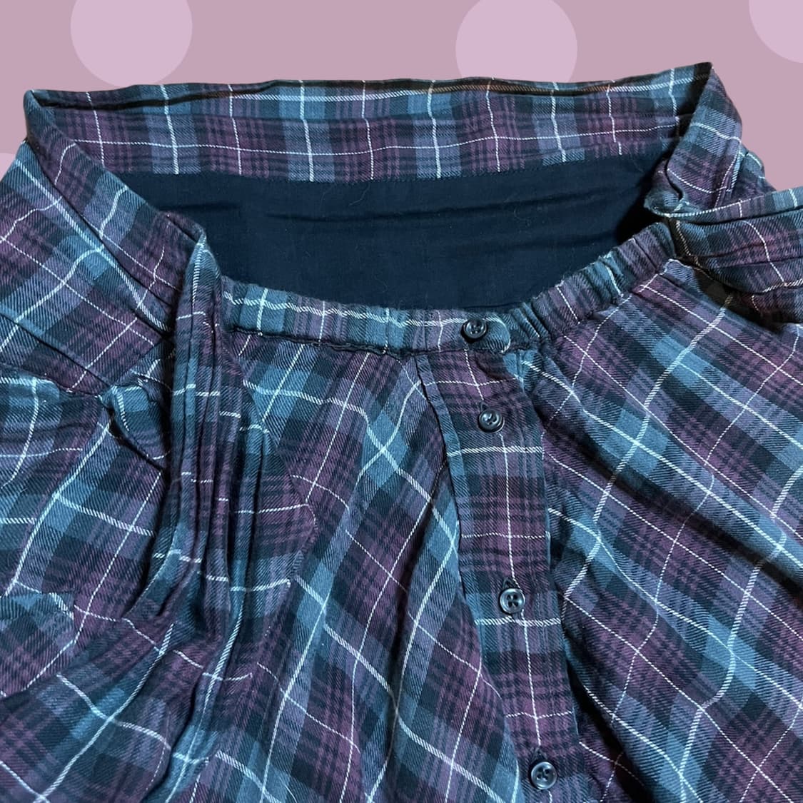 이자벨 마랑 에뚜왈 퍼플 체크무늬 셔츠 스커트 상품이미지6